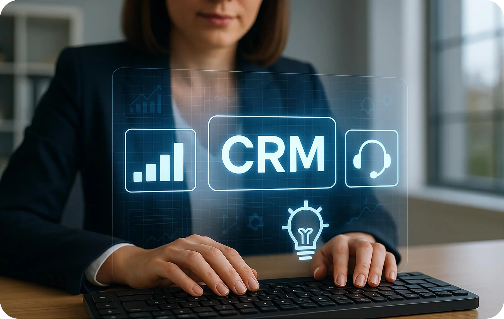 CRM customer intelligence screen